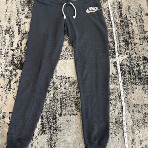 Nike Charcoal Joggers with White Accents